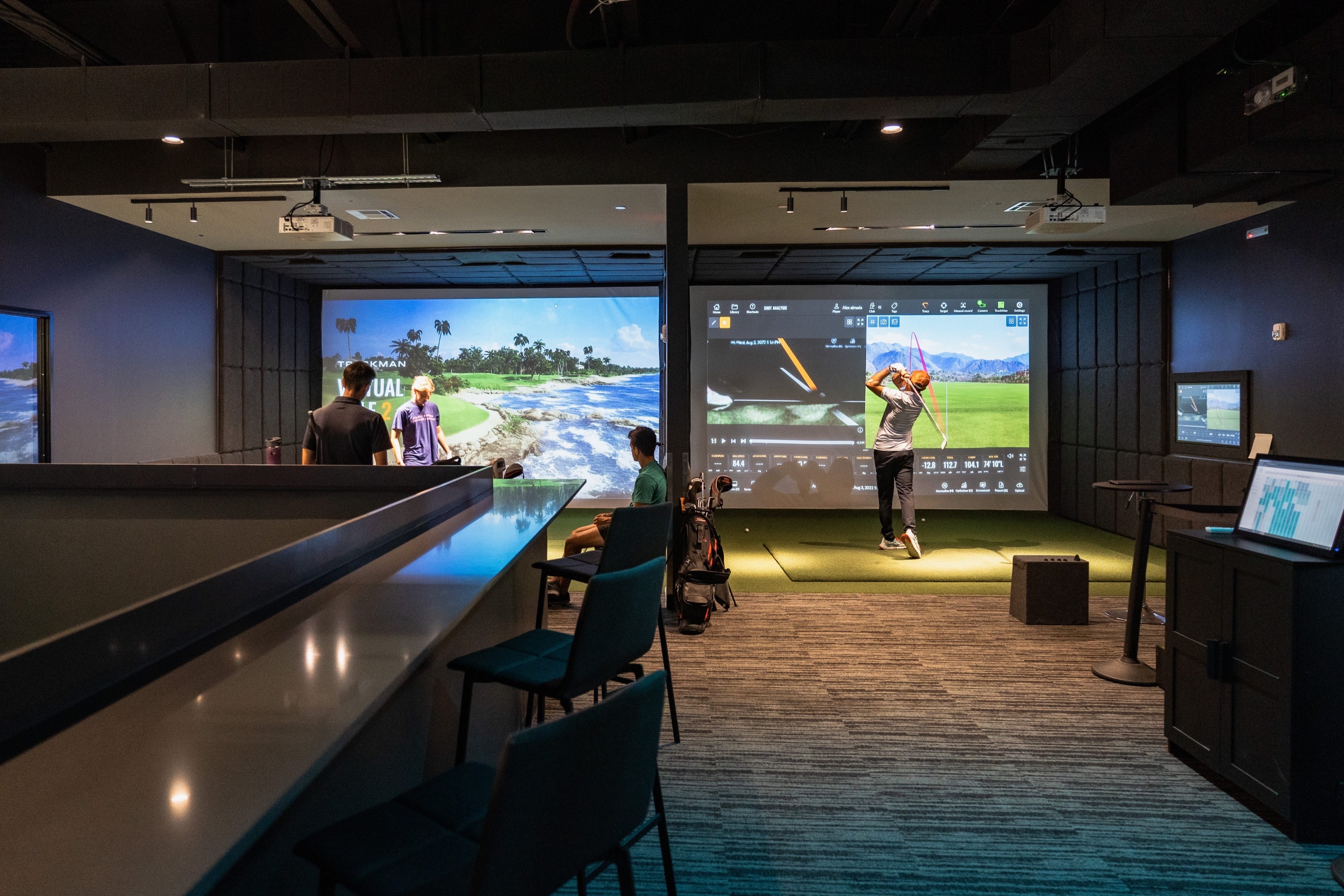 Inside Golfinity, Austin, TX